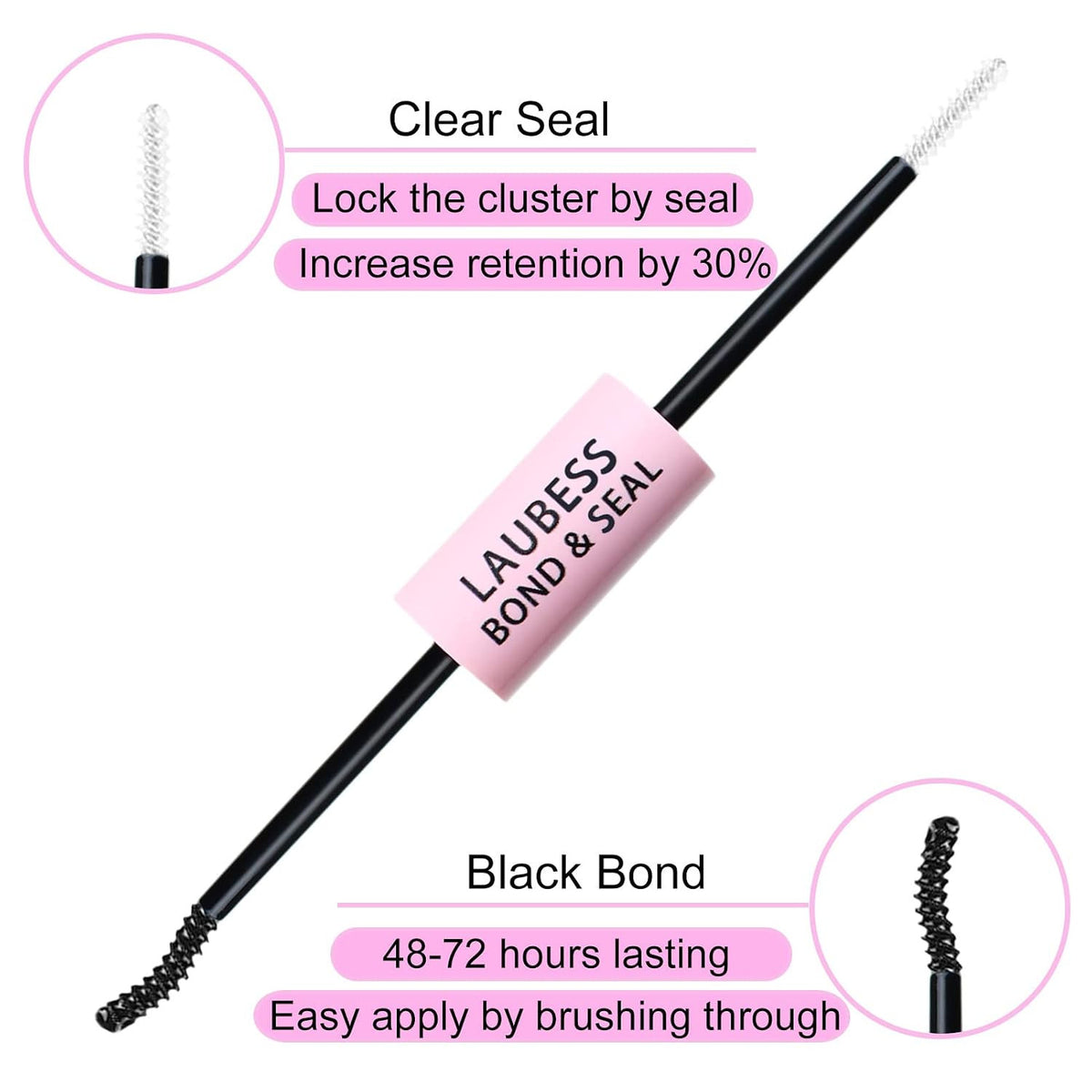 Waterproof Lash Bond and Seal Mascara for Eyelash Extensions - 5ml