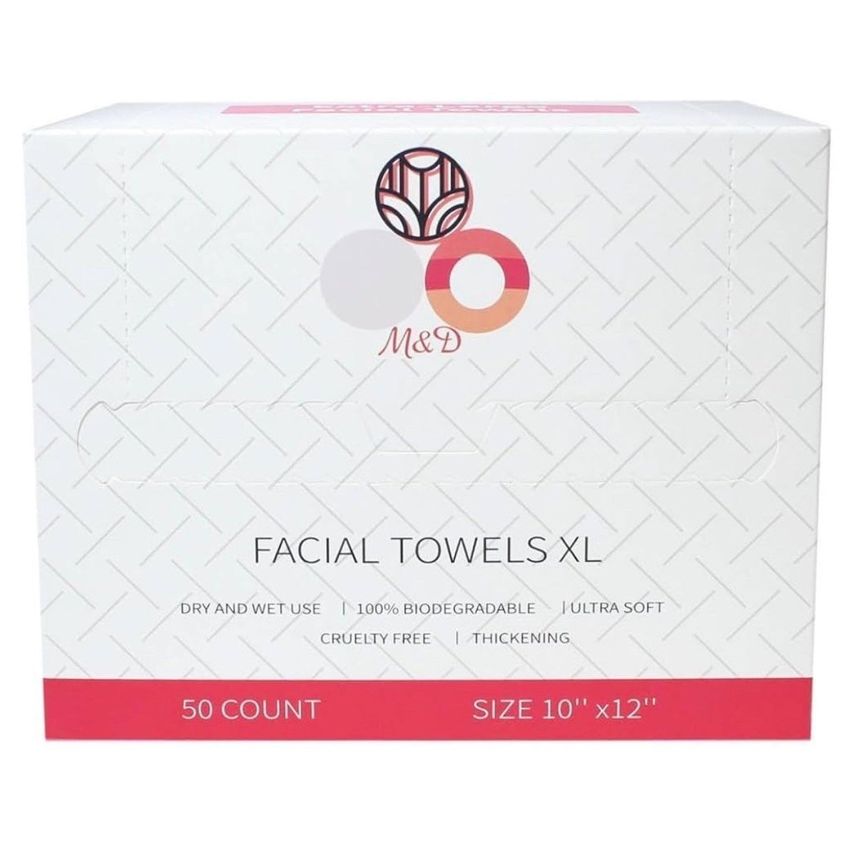 Disposable Face Cleaning Towels - Eco-Friendly Biobased, Ultra Soft, Extra-Large 10x12 Inch, 50 Pack