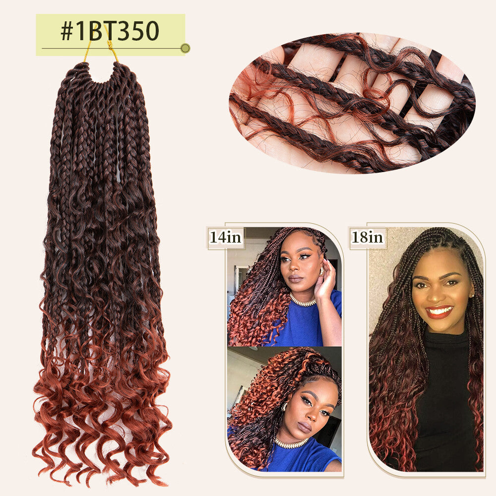 Wavy Double Ended Dreadlock Extensions with Curly Ends for Women