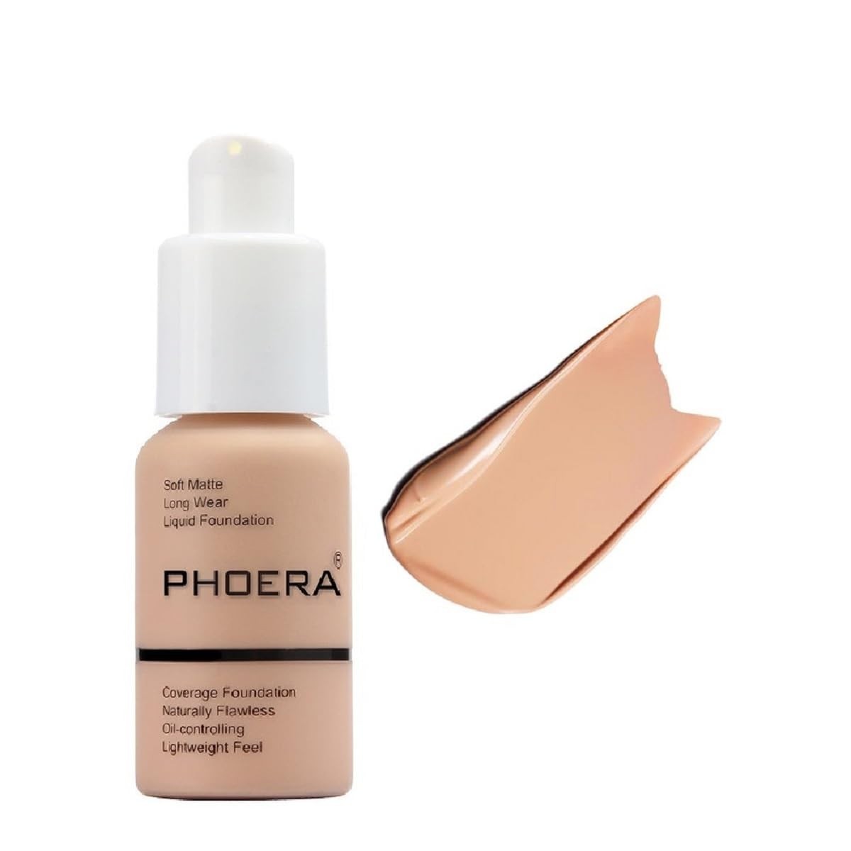 Long-Wearing Waterproof Foundation - Full Coverage in Warm Peach