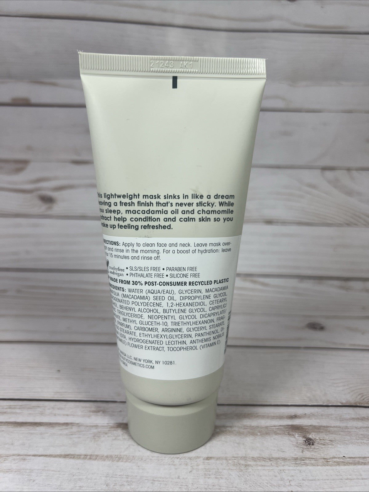 Hydrating Overnight Mask with Macadamia & Chamomile 6oz (2-Pack)
