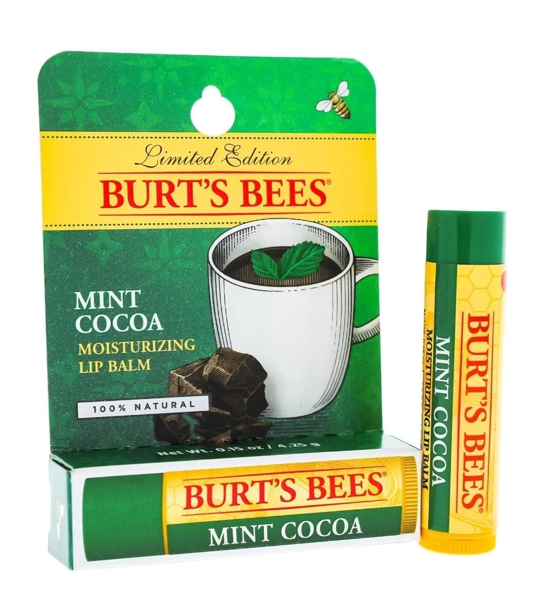 3 Pack Natural Mint Cocoa Lip Balm Set - Moisturizing & Nourishing