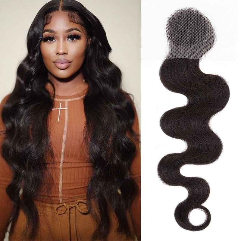 Full Lace Hair Topper with Wire for Women - Natural Human Hair Frontal