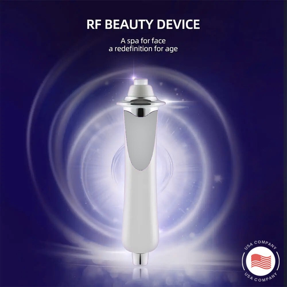 High Frequency Facial Wand with Argon for Skin Rejuvenation - Silver