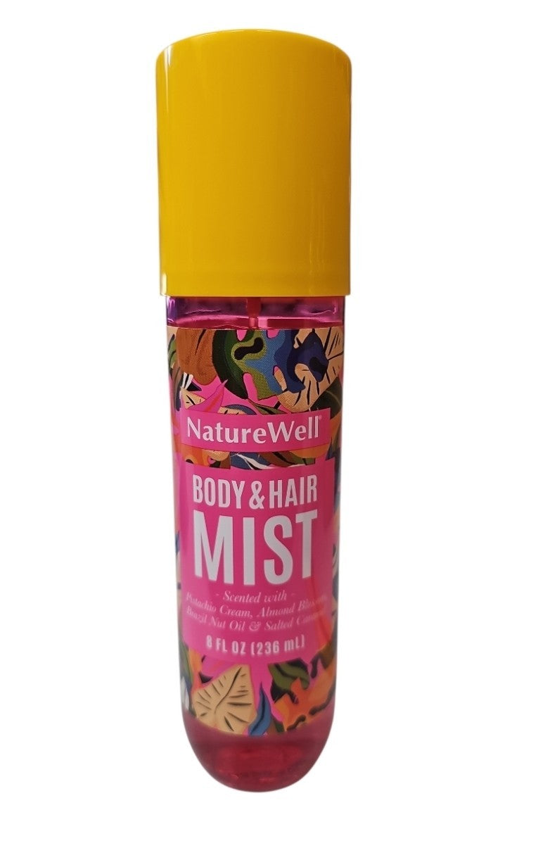 Lightweight Body & Hair Mist with Brazilian Nut, Pistachio, Almond & Caramel
