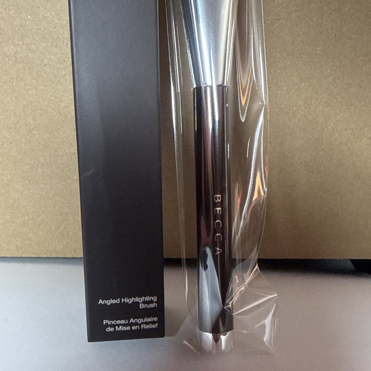 Becca Angled Highlighting Brush - Makeup Powder & Blush Tool