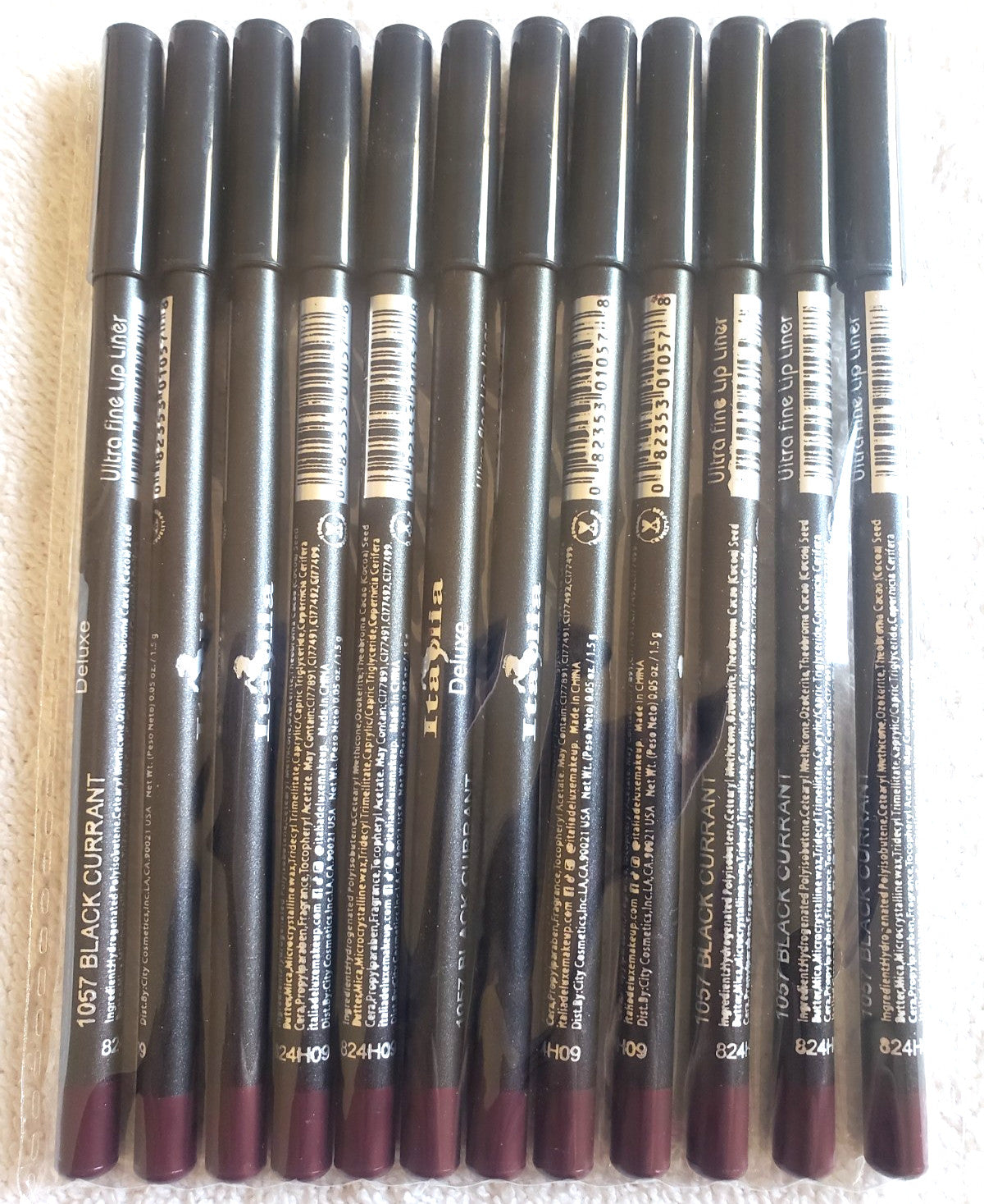 Ultra Fine Lip Liner Pencils - Assorted Colors, Long Lasting, Soft & Smooth