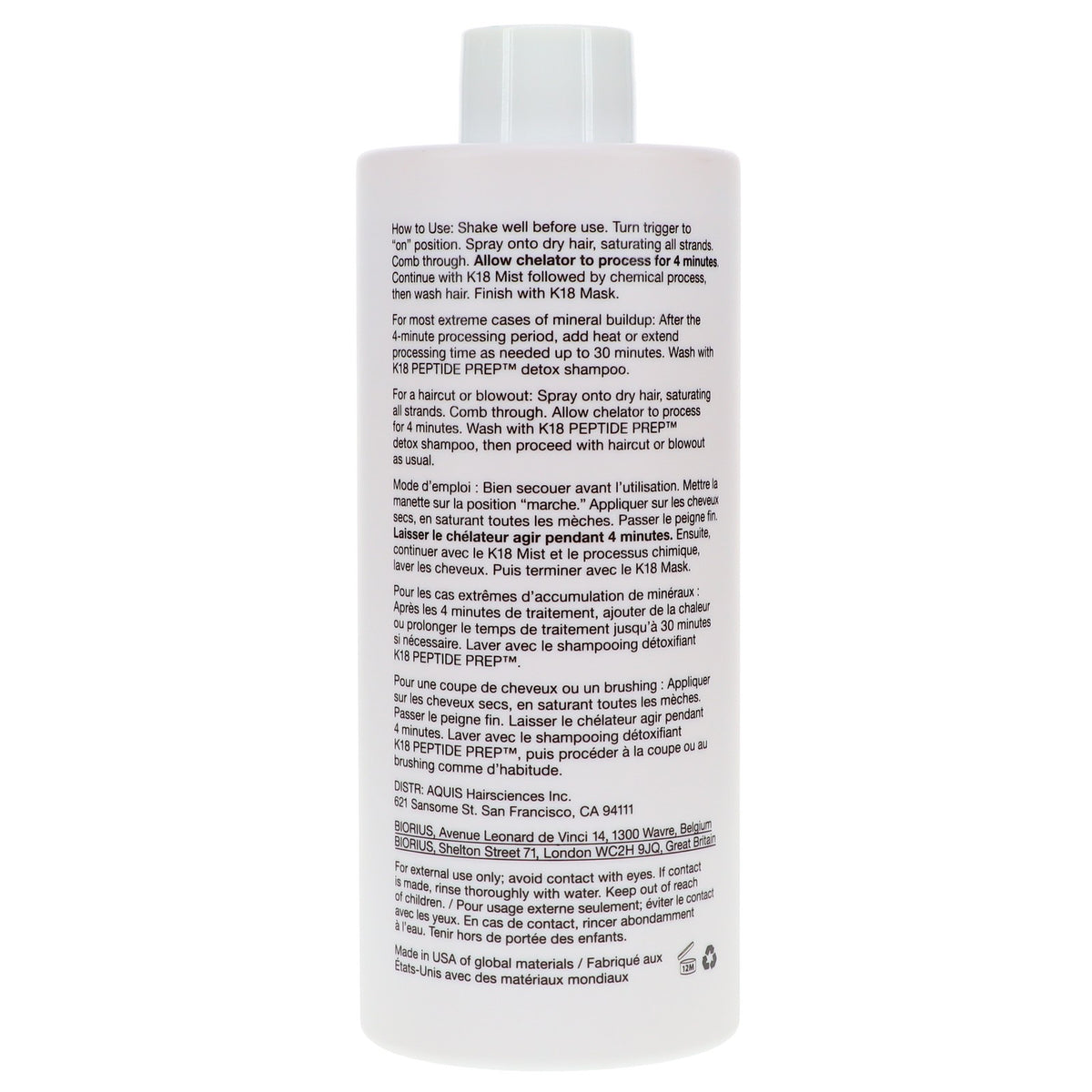 K18 Peptide Hair Treatment Spray - Chelating & Buildup Removal, 10 oz