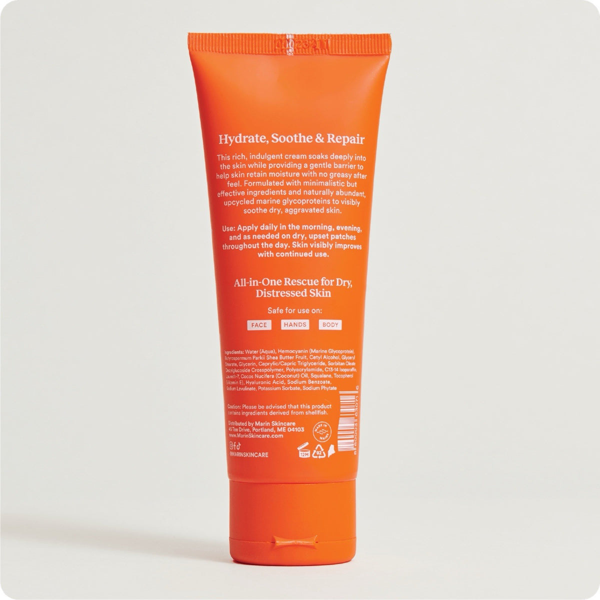 Marin Soothing Hydration Repair Cream for Eczema & Psoriasis – 4oz