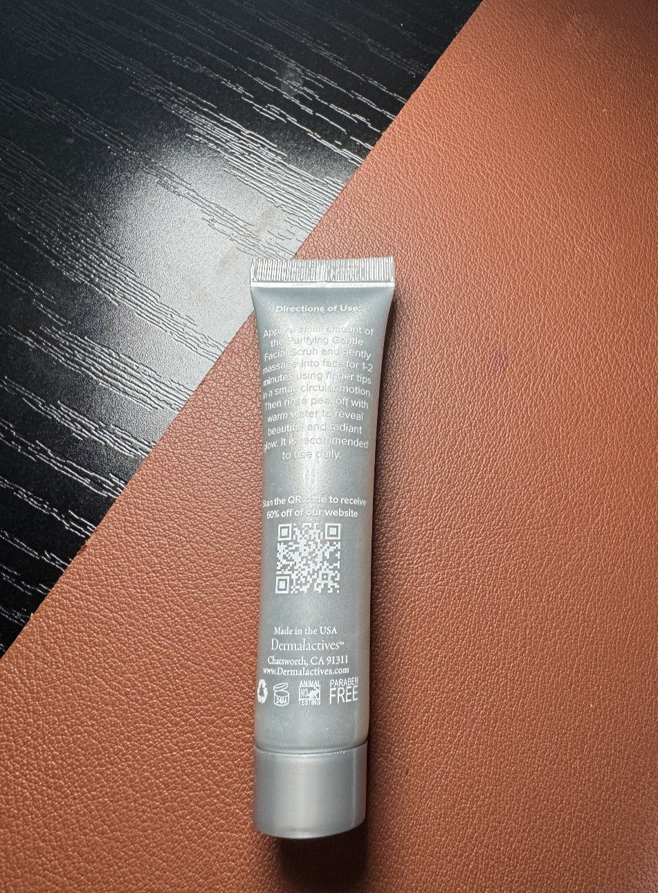 Dermalactives Purifying Gentle Facial Scrub Travel Size Mini 15ml