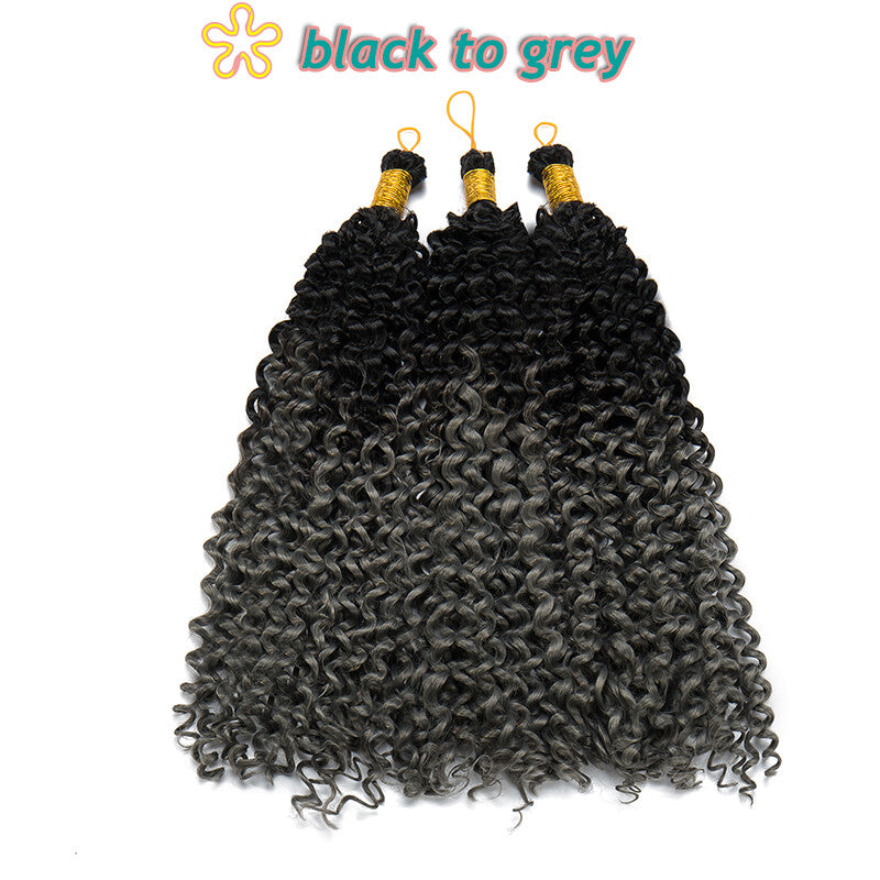 14-Inch Water Wave Crochet Hair Extensions - Afro Curly, Bouncy & Soft