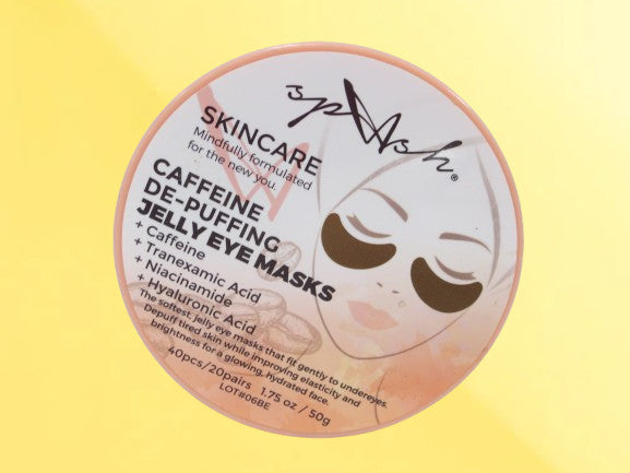 Caffeine De-Puffing Jelly Eye Masks - Soft Hydrogel 20 Pairs