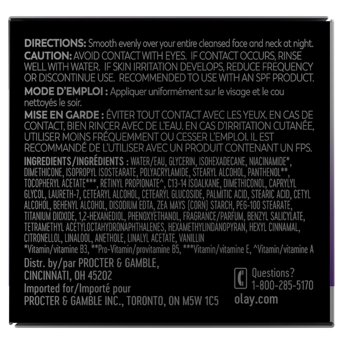 Anti-Aging Night Cream - Replenishes Skin Moisture & Reduces Wrinkles 2oz