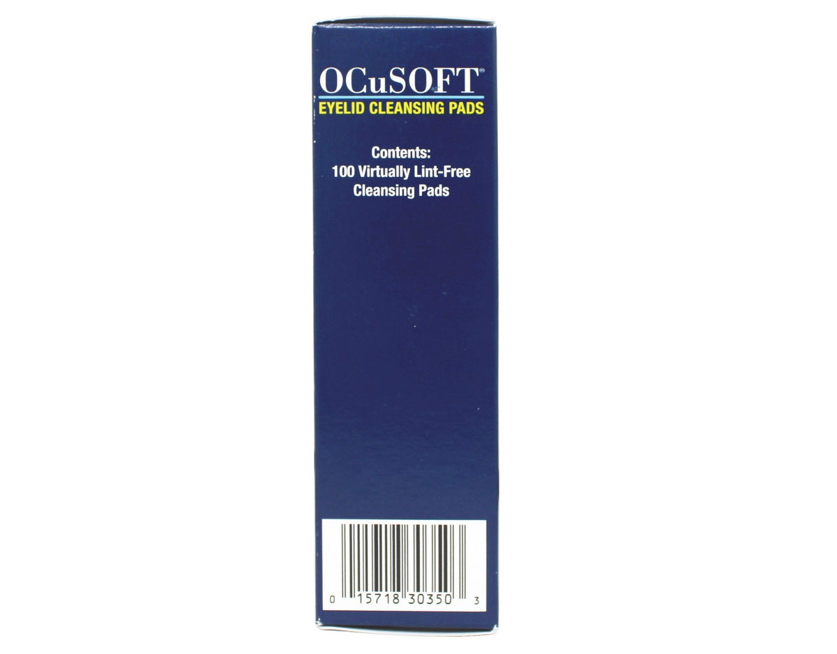 Eye Lid Cleansing Pads - 100 Count, Line-Free Eyelid Hygiene Pads 5 Pack