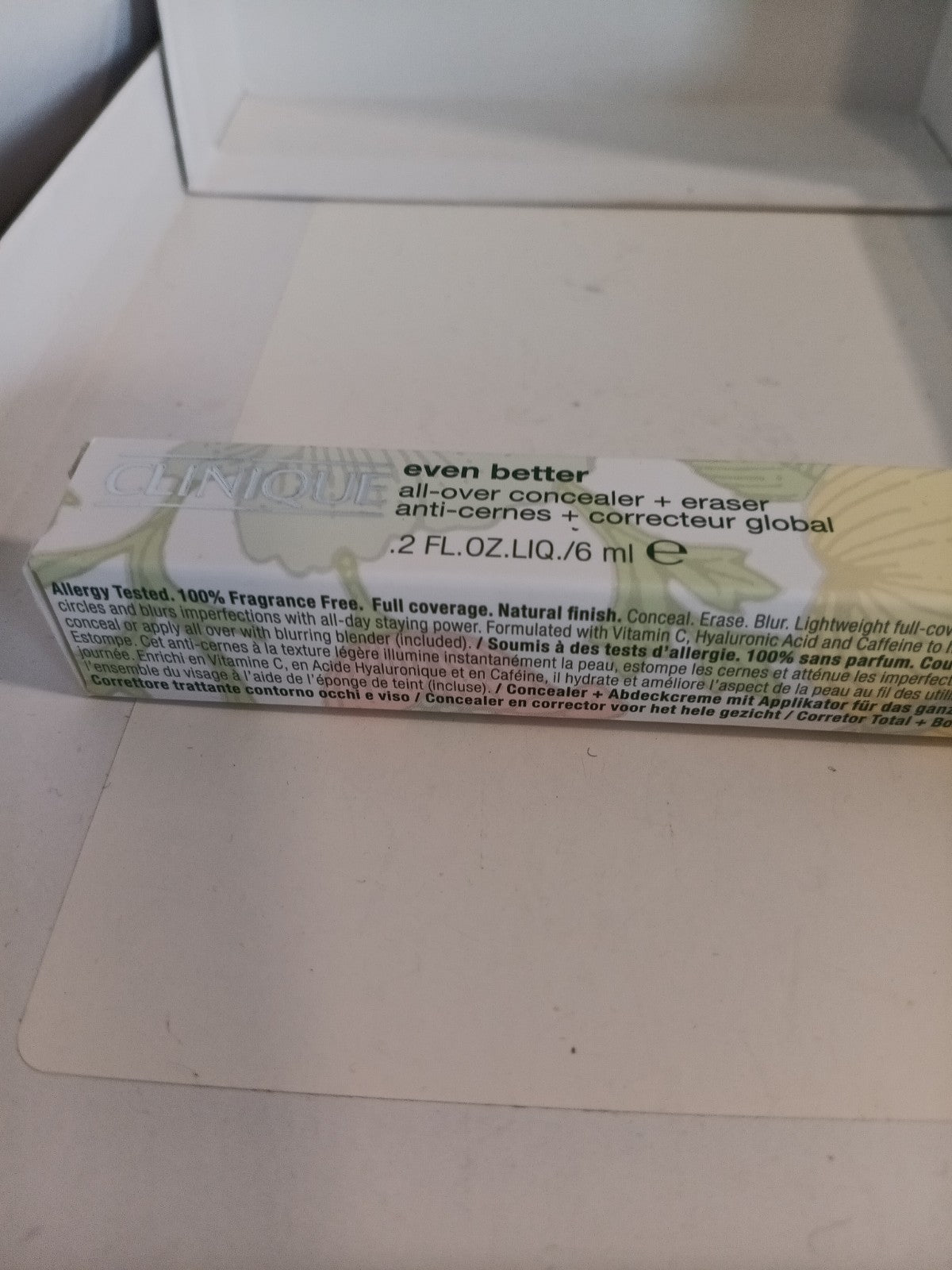 Clinique All-Over Concealer Eraser CN 20 Fair 0.2 fl oz Makeup