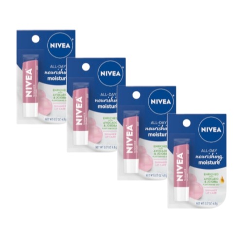 Nivea Moisturizing Lip Care Set - Shimmer Lip Balm with Pearl & Shea