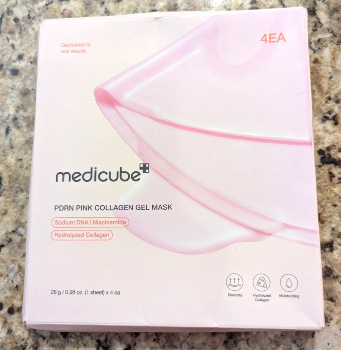 PDRN Pink Collagen Gel Mask – 0.98oz x 4ct Pack