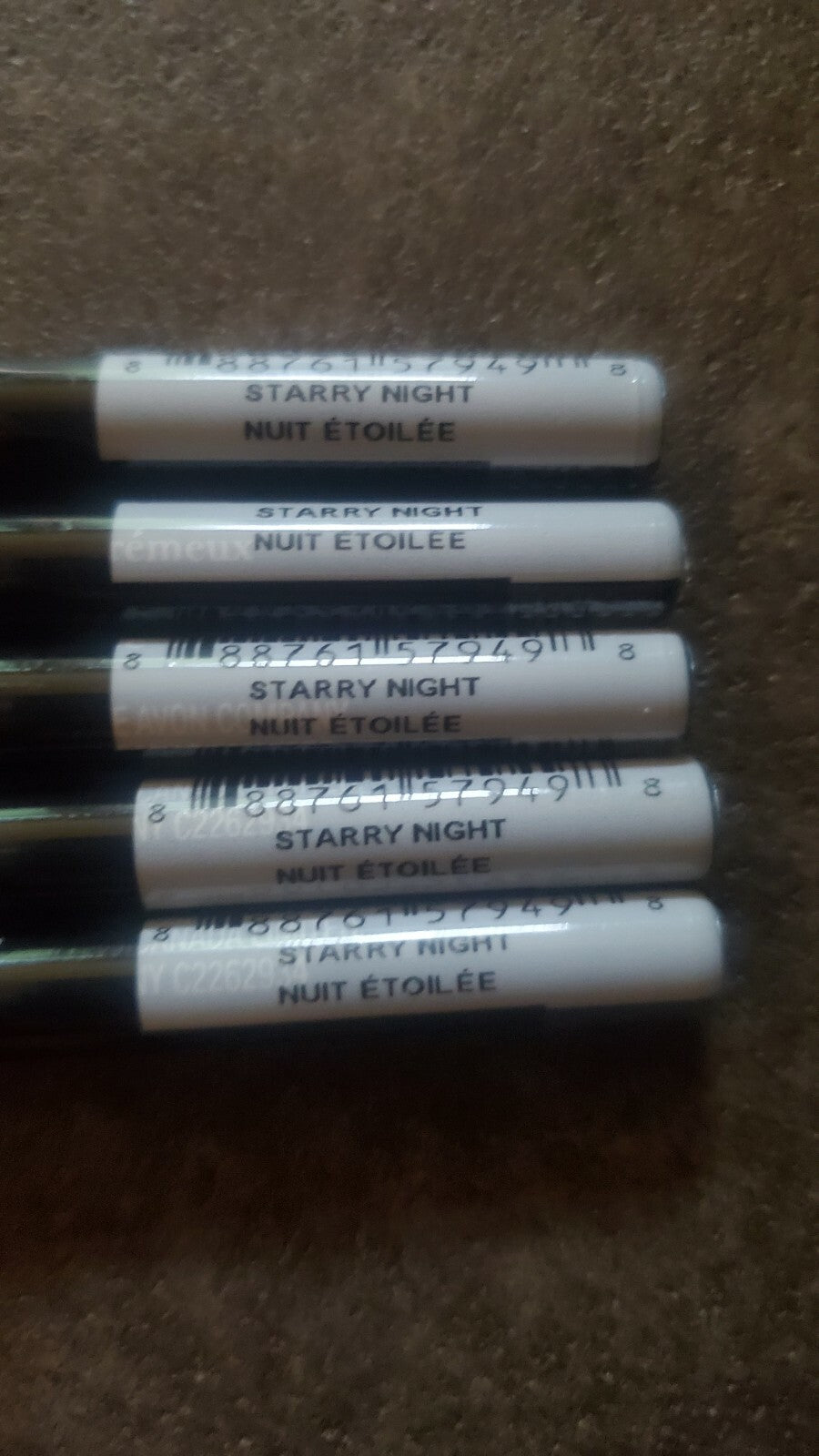 Set of 5 Long-Wearing Cream Eyeliner Pencils - Multiple Colors