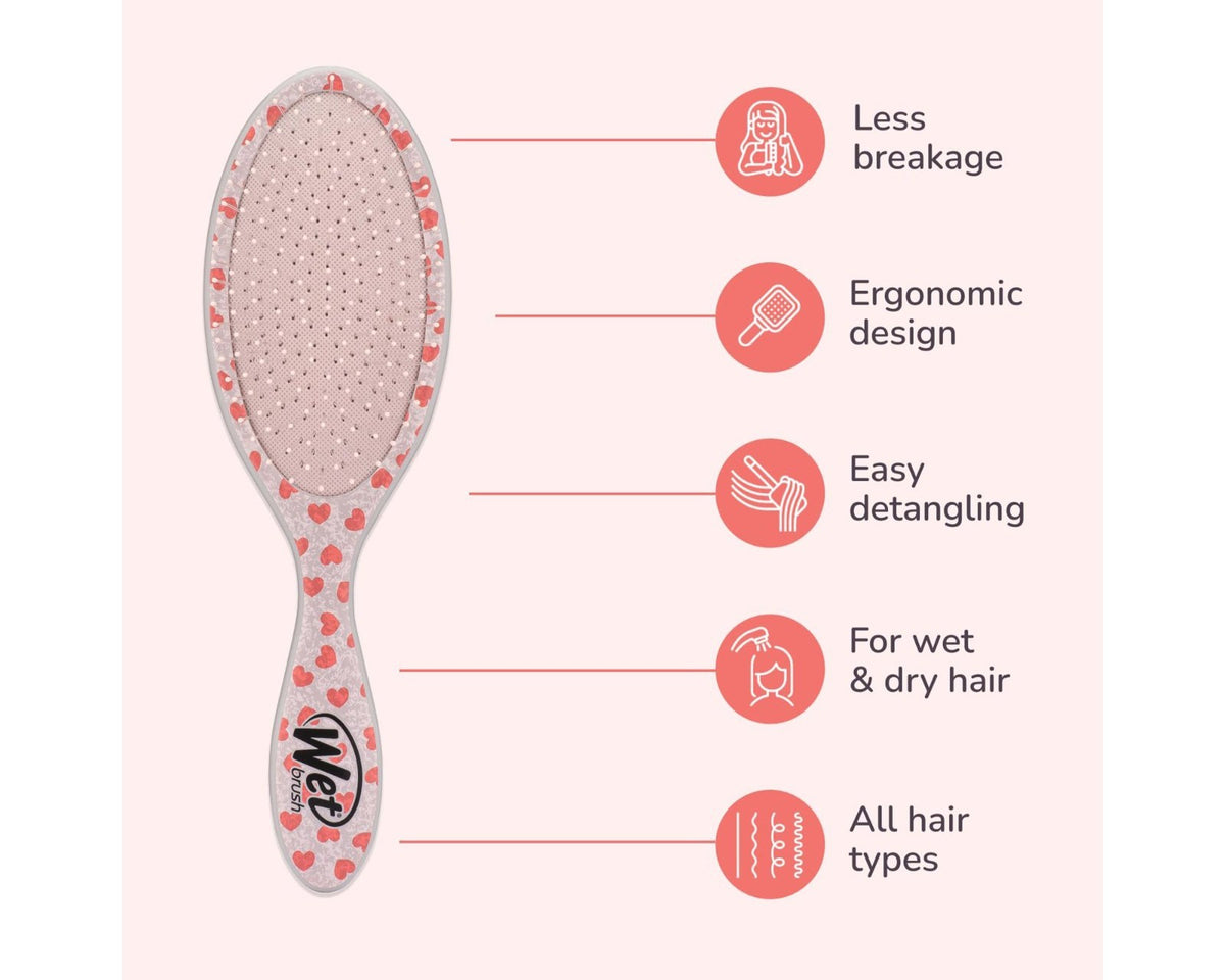 Disney Mickey and Minnie Detangler Brush - The Wet Brush Original Hair Comb for All Hair Types