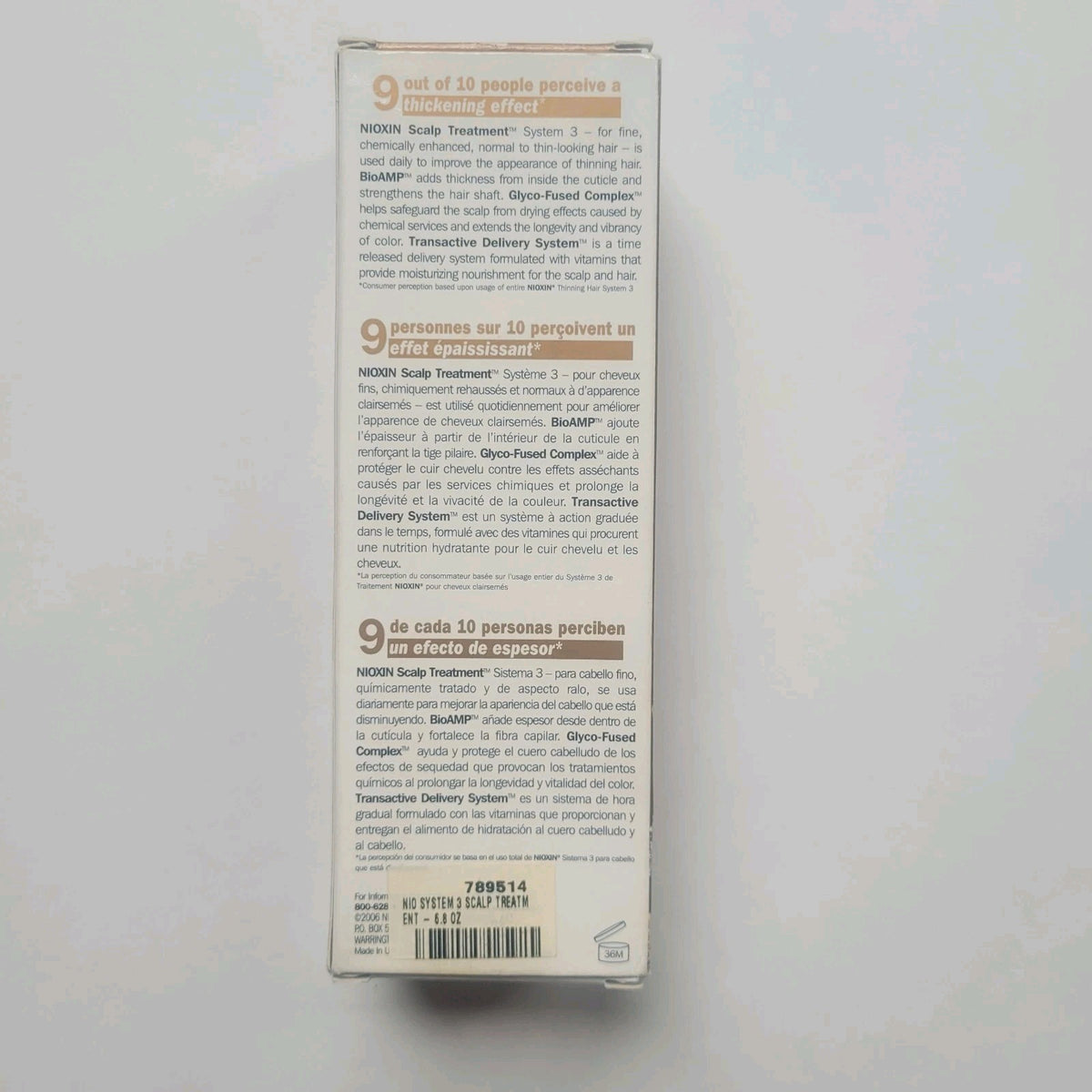 Nioxin System 3 Scalp Treatment for Chemically Enhanced Hair Normal