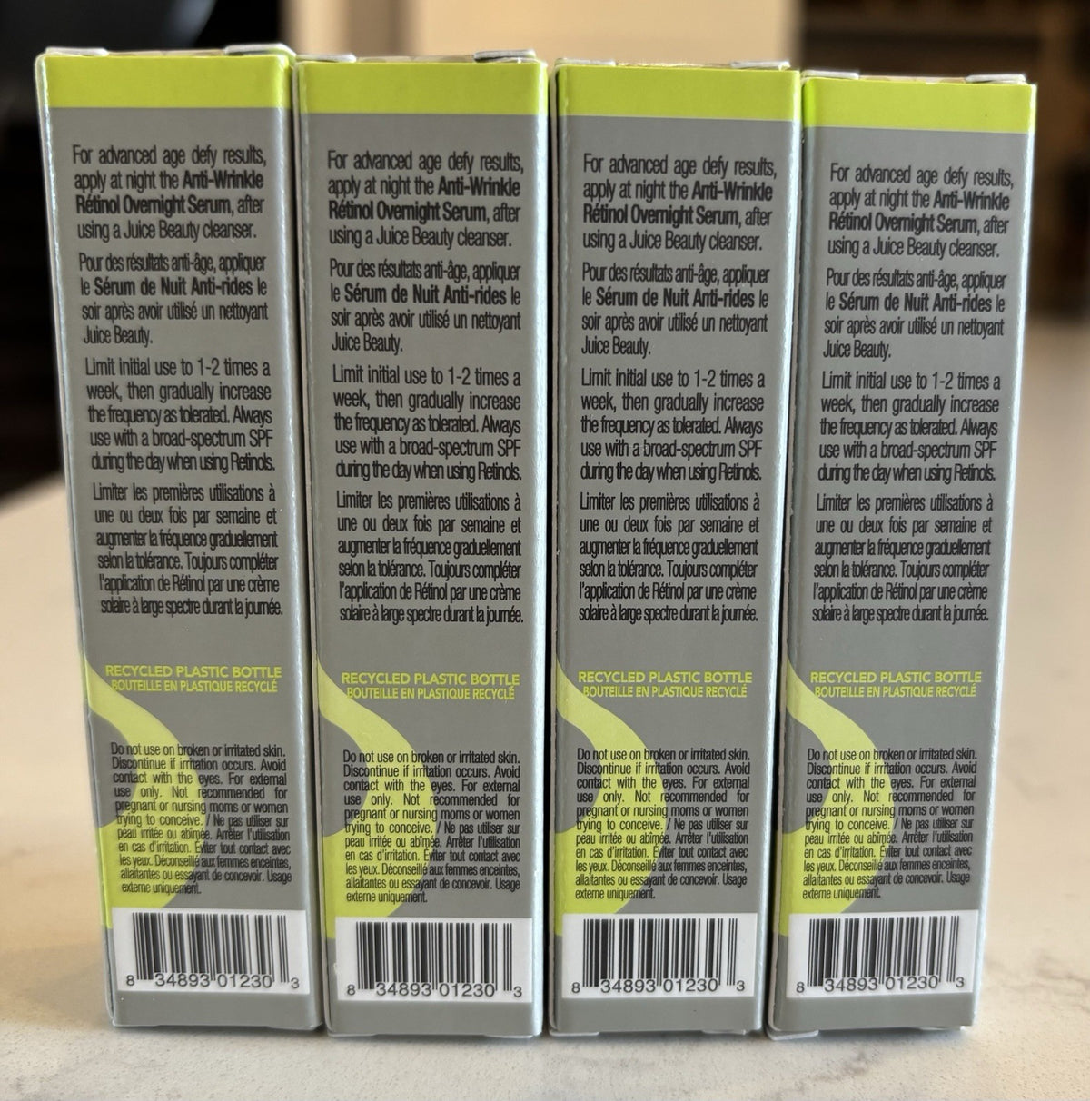 Juice Beauty Stem Cellular Retinol Overnight Serum Set - Anti-Aging Skin Care, 4 Pack