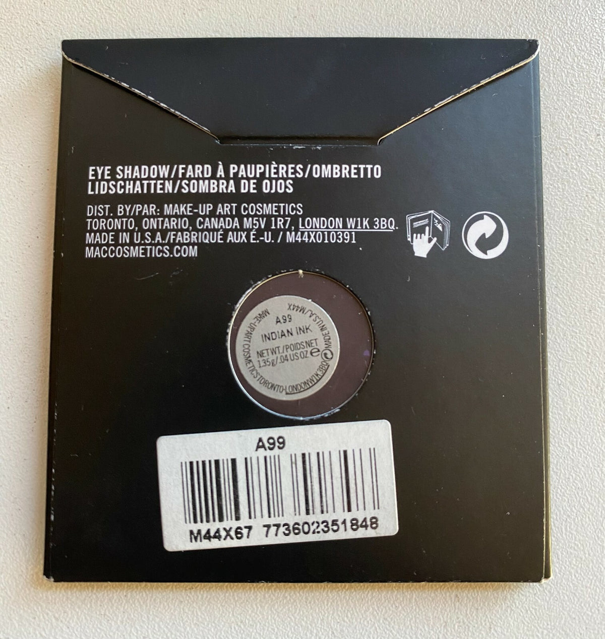 MAC Eyeshadow Refill Pan - Custom Shade Selection for Eye Makeup