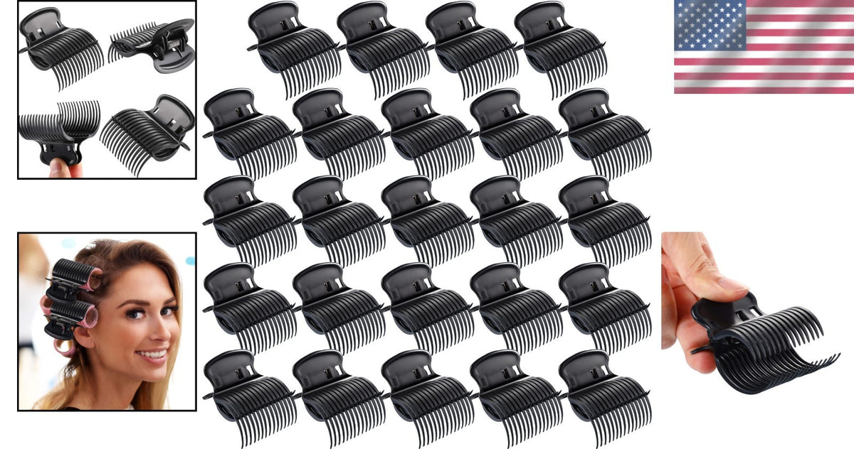 Plastic Hot Roller Clips Set for Perfect Curls - Heat Resistant Hair Styling Accessories