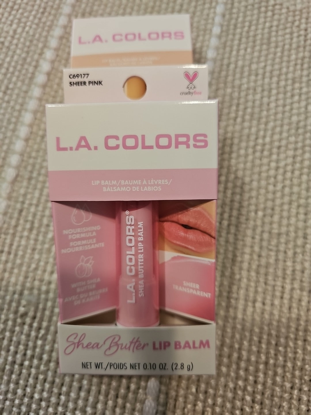 Sheer Pink & Nude Lip Balm Set - Shea Butter Hydrating Lip Care