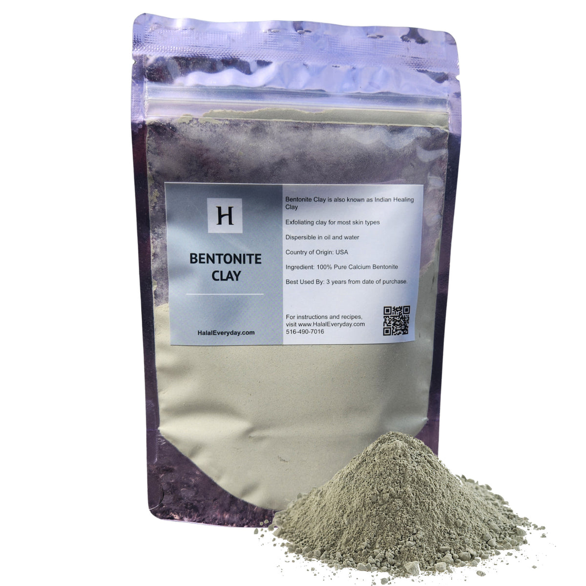 Bentonite Clay Powder - Pure Natural Healing Clay Face Mask