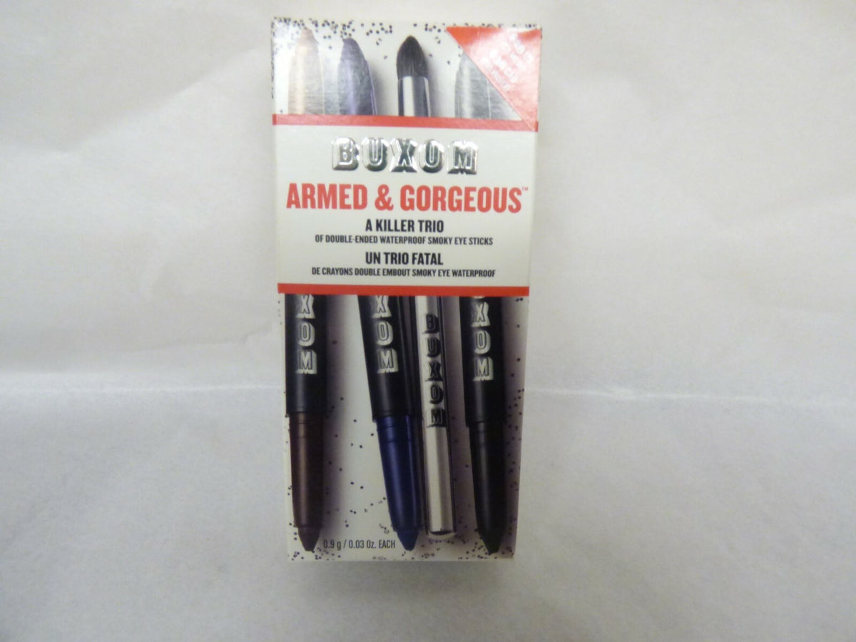 Waterproof Eye Shadow Sticks Set - 6 Colors with Brush, Smoky Eye Makeup