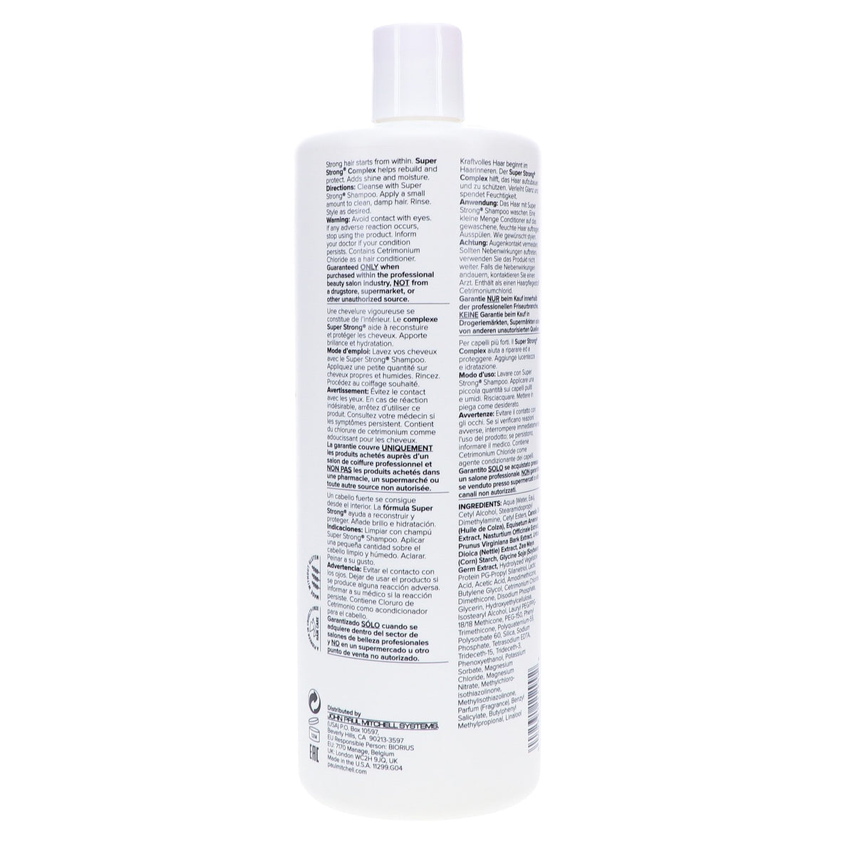 Super Strong Hair Conditioner 33.8 oz for Damaged & Color-Treated Hair