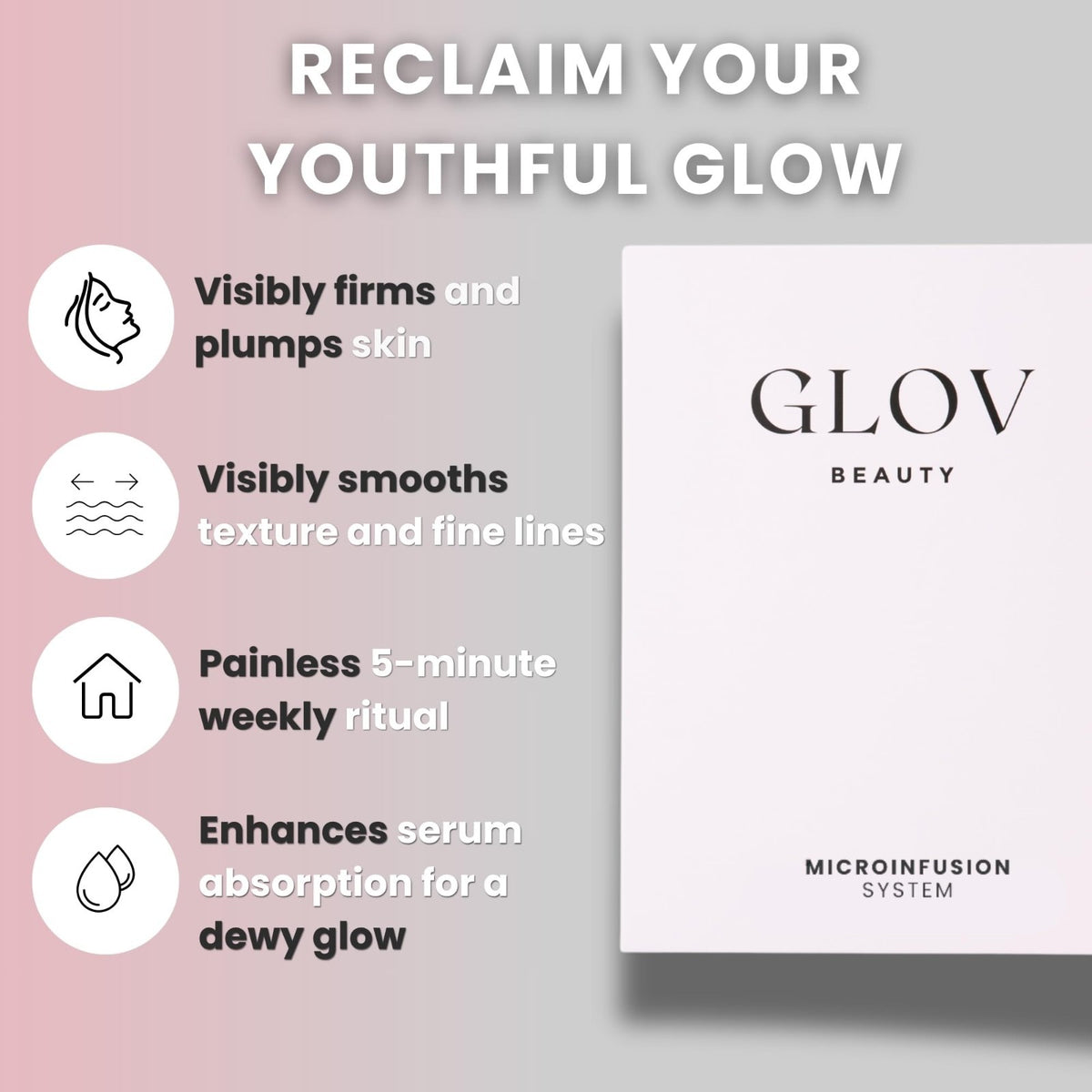 NoBox GLOV Anti-Aging Serum for Face and Lips - 4 Vials