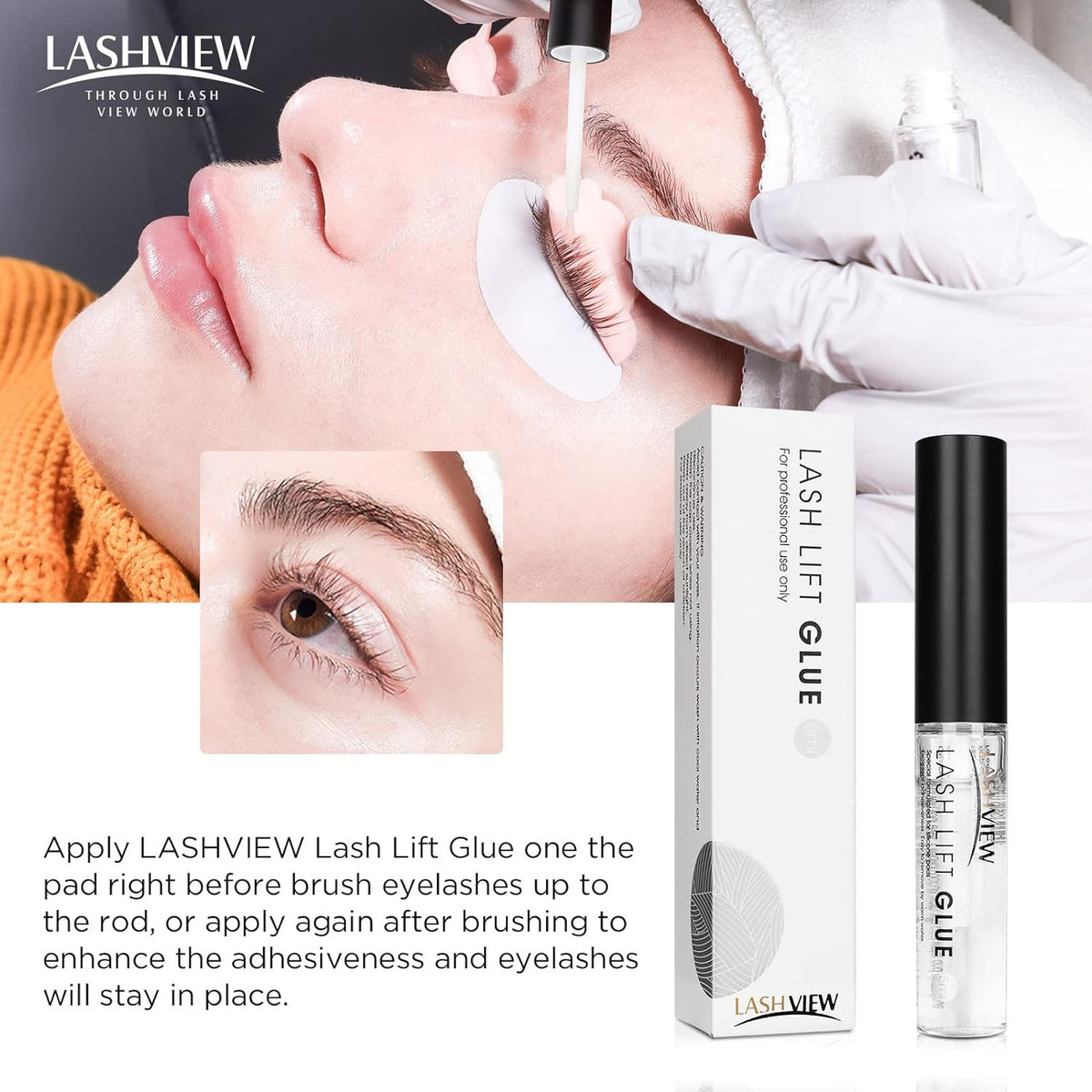 Lash Lift Adhesive - Odorless, Irritation-Free 5ml for Lash Perm Glue