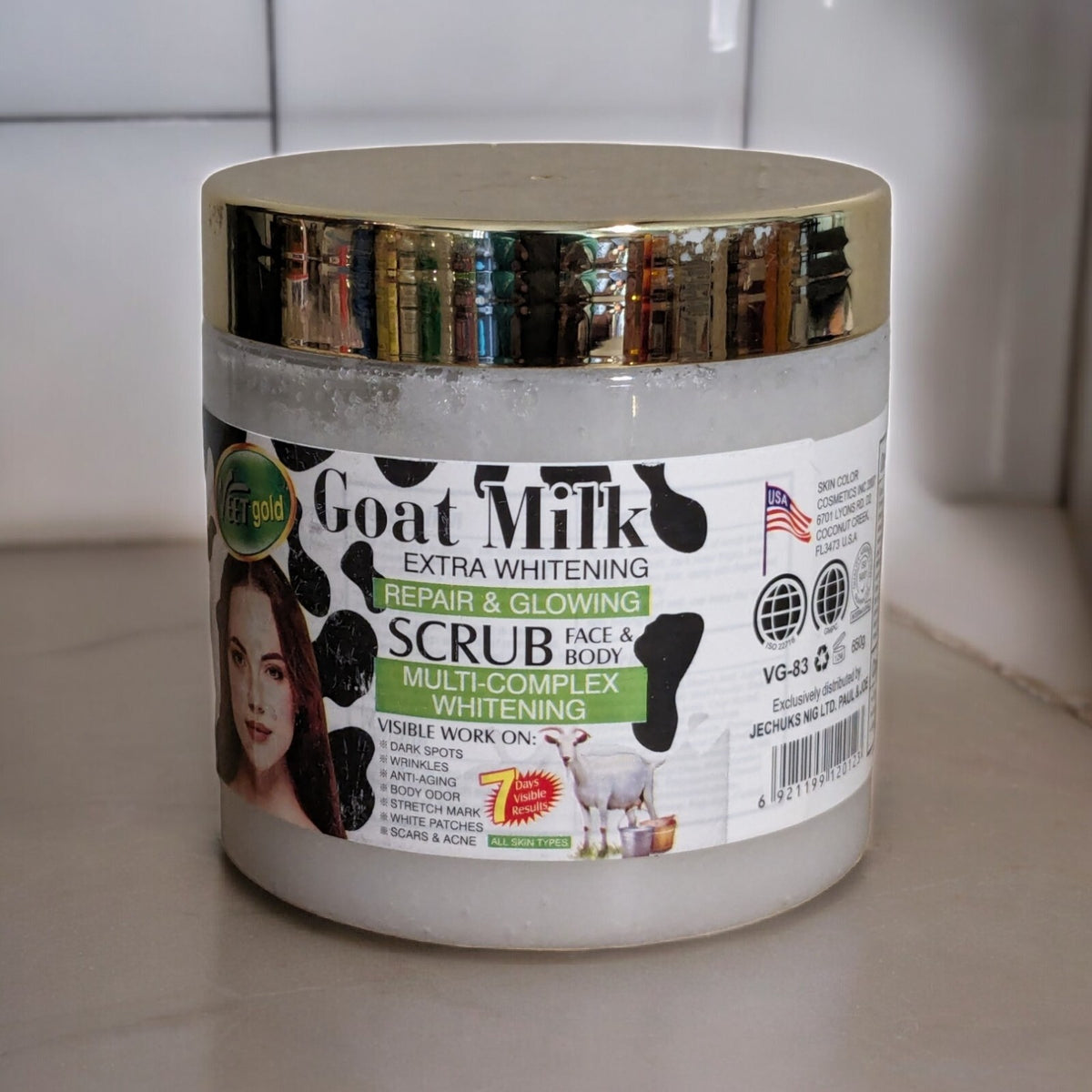 Veet Gold Goat Milk Face Body Repair & Glowing SCRUB. MULTI-COMP