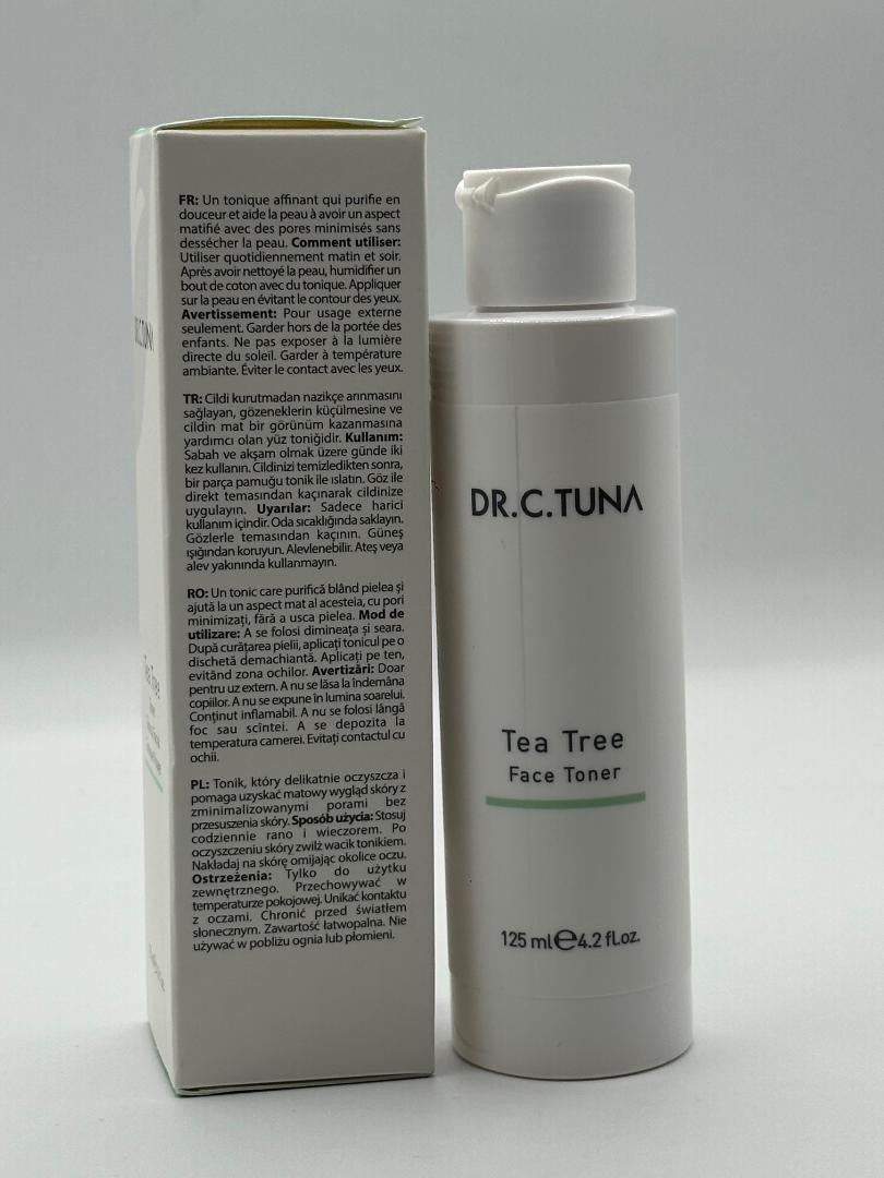 Tea Tree Face Toner for Acne-Prone Skin - 125ml Purifying & Mattifying