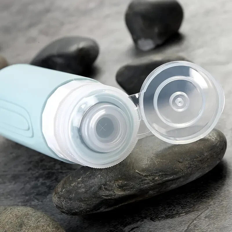 Travel Bottles Set TSA Approved Silicone Toiletry Containers 3oz Pack of 4