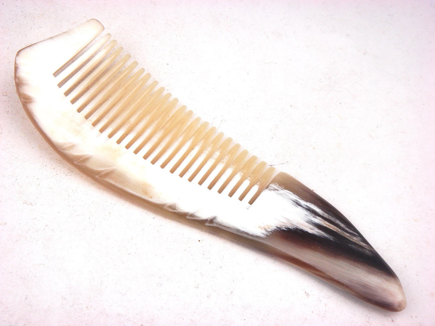 Ox Horn Handcrafted Pocket Comb - Unique Wooden Hair Organizer