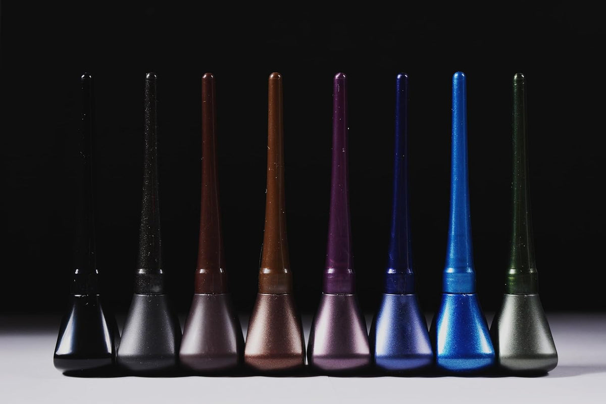 Waterproof Liquid Eyeliner with Fine Felt Tip - Highly Pigmented & Smudge-Proof for Dramatic Eyes