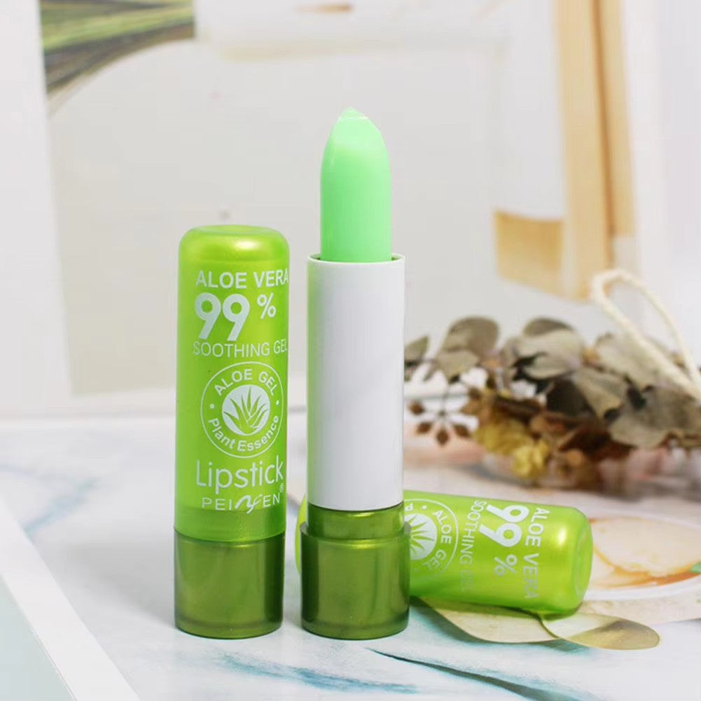 Color Changing Aloe Vera Lipstick Set - Moisturizing Lip Gloss for Dry Lips