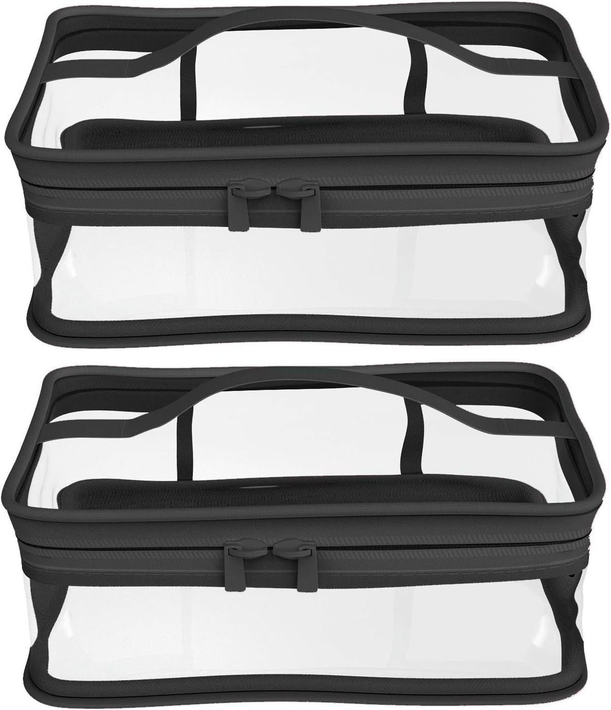 Transparent Waterproof Cosmetic Bag Set - Travel Makeup & Toiletry Organizer