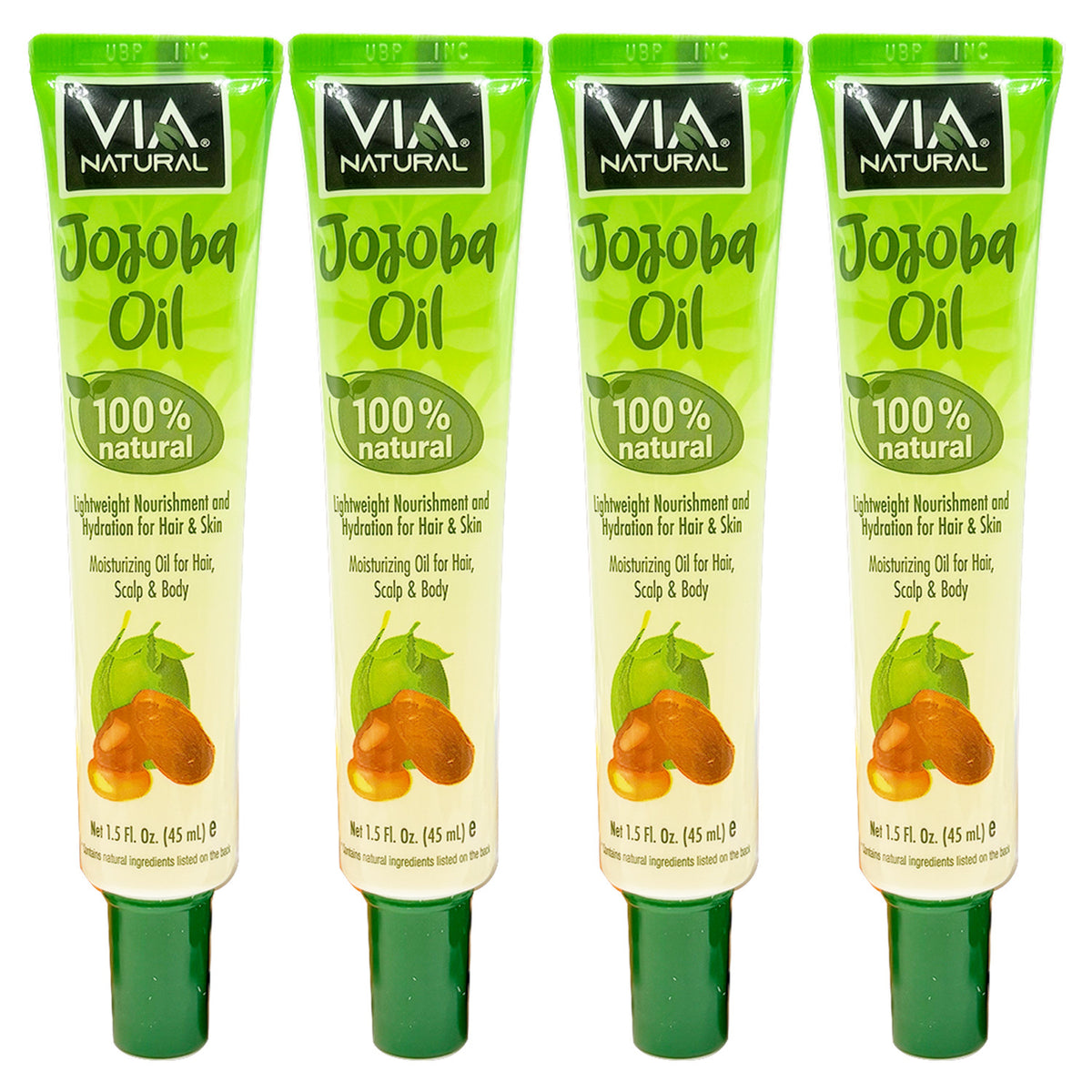 Natural Jojoba Oil for Hair Skin & Body - 100% Pure, Multiple Pack Sizes