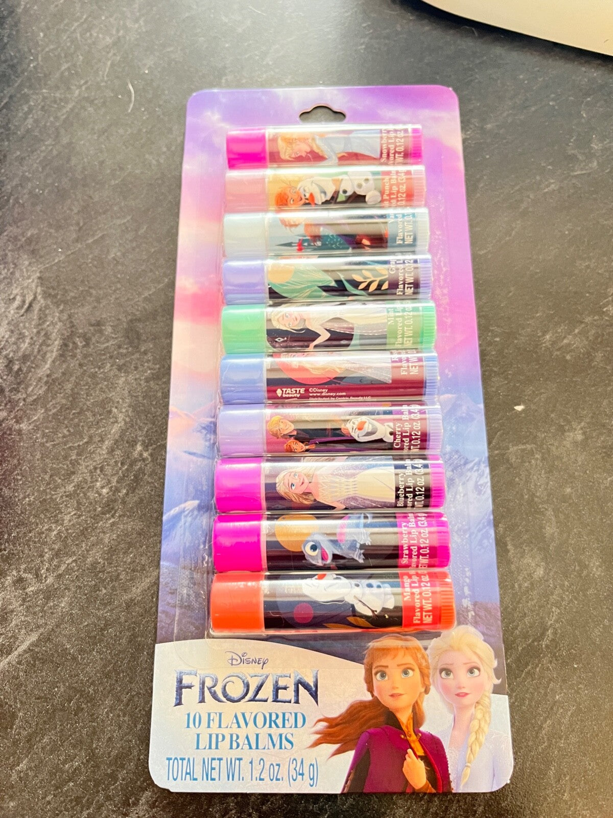 Frozen 10 Flavored Lip Balm Set - Christmas Holiday Gift