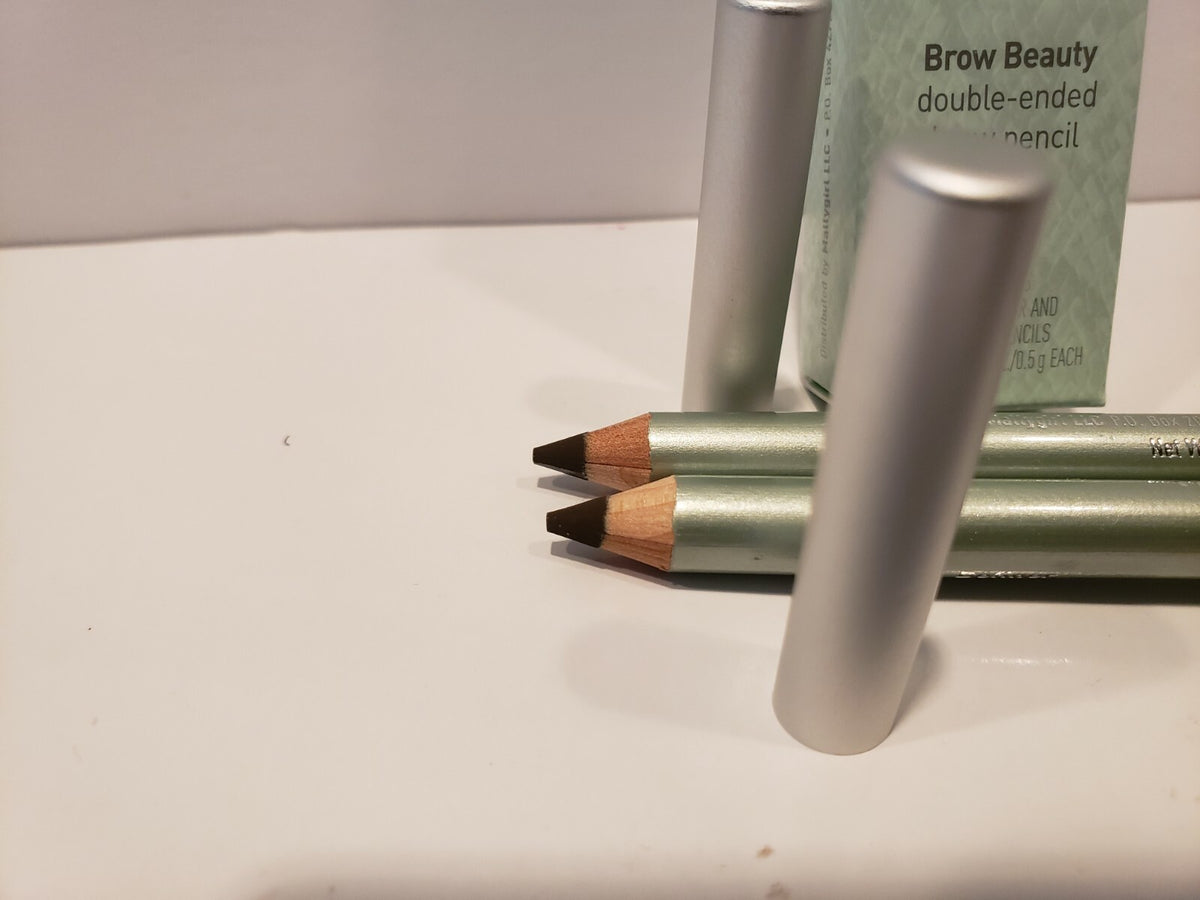 Double-Ended Eyebrow Pencil with Sharpener - Sable 0.02 Oz - Brow Makeup Tool