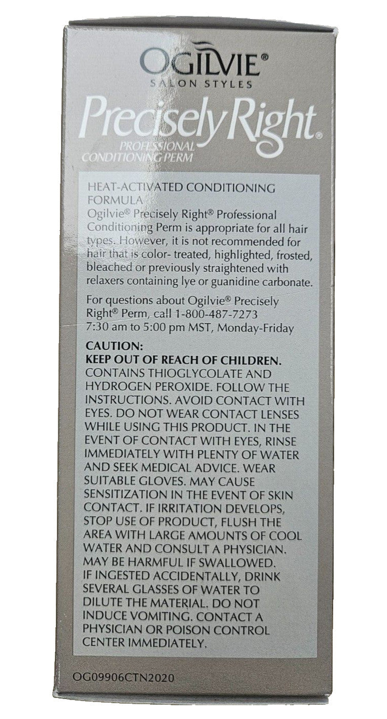 Ogilvie Precisely Right Perm Kit for Normal & Hard-to-Wave Hair - Blue (2 Kits)