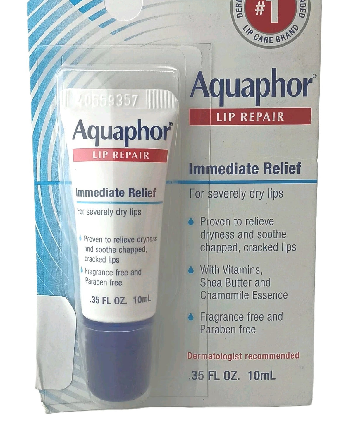 Lip Balm for Dry Chapped Lips - Immediate Relief, .35 fl oz