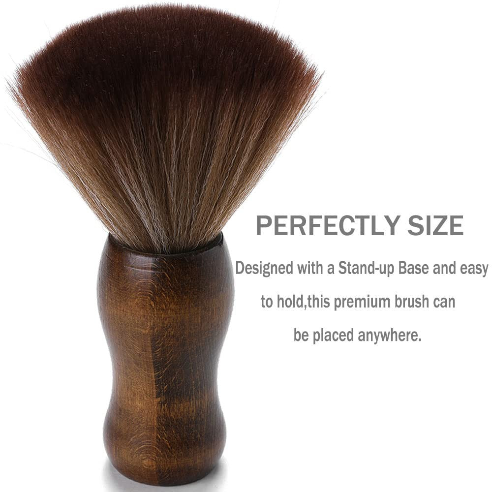 Barber Neck Duster Brush - Professional Hair & Neck Cleaning Tool - Black