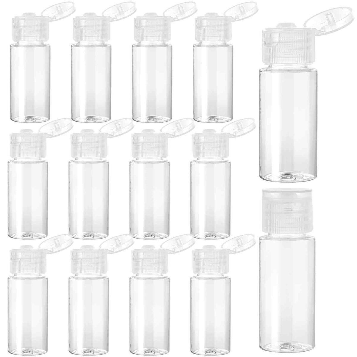 Travel Size Makeup Sample Containers Set - Leak-Proof Liquid Bottles, 12 Pack