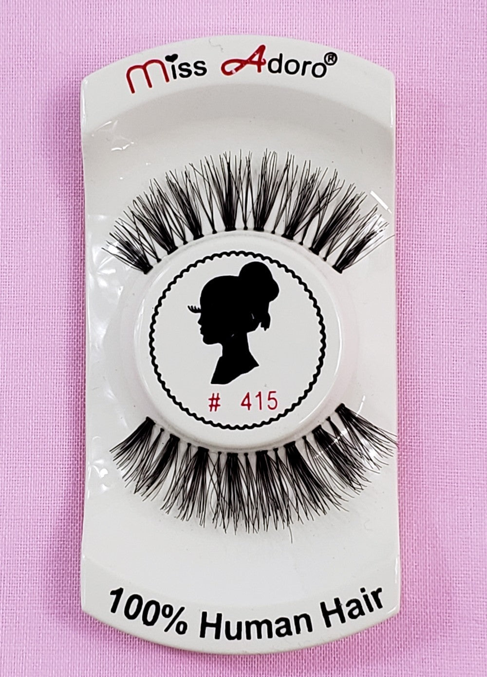 False Eyelashes 12 Pack Natural Touch Human Hair #415 Lightweight & Handmade
