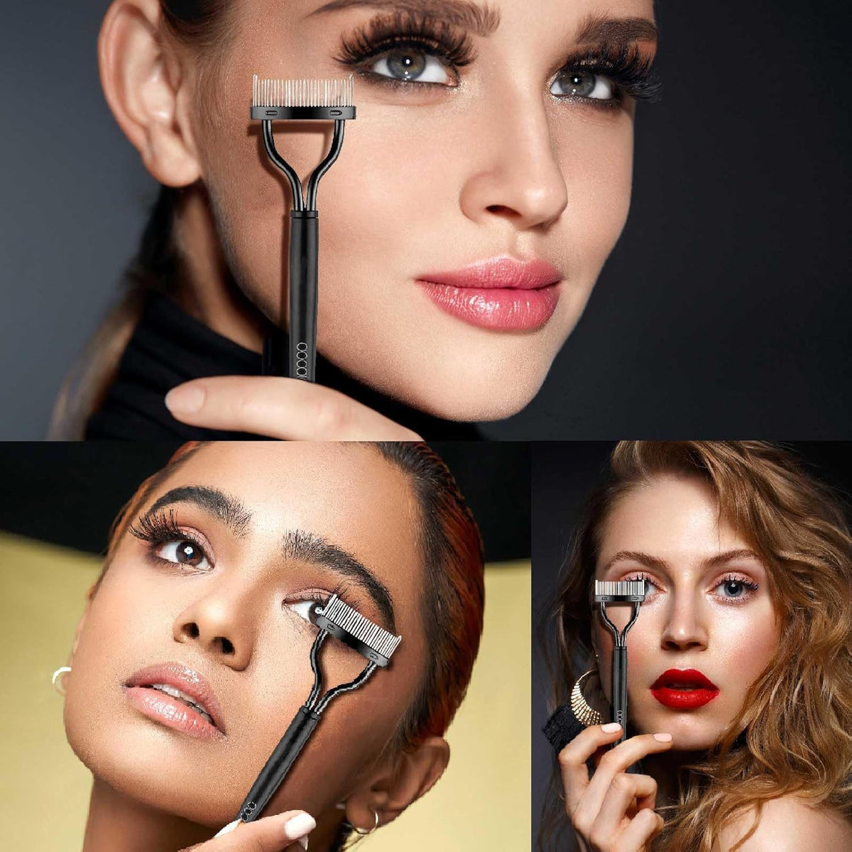 Eyelash Comb Separator Mascara Applicator for Lash Definition and Clumping Removal