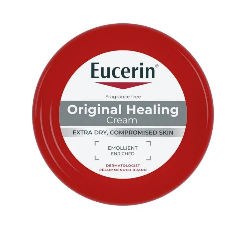 4 Pack Eucerin Original Healing Creme Jar, Unscented, 16 oz